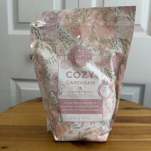Scentsy Soak COZY CARDIGAN 2 lb Epsom Pink Himalayan Bath Salts DISCONTINUED New